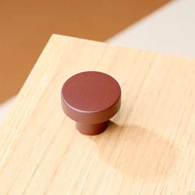 Puxador para móvel circular 33 metal castanho avermelhado