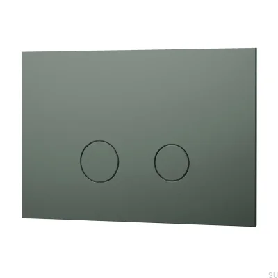 Botão de descarga DUO112 Cinza Verde Latão
