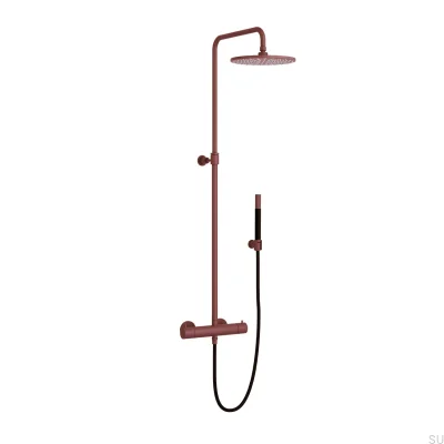 Conjunto de chuveiro de latão marrom avermelhado TVM7200-150