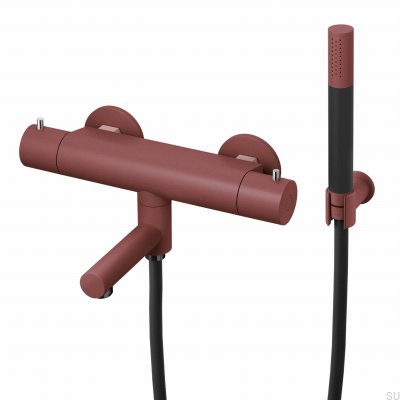  Torneira termostática para banheira e chuveiro EVM026-150 latão marrom avermelhado