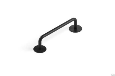 Milano 96 Metal Matt Black Puxador de Móveis Alongado