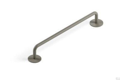 Milano 160 Metal Cinza Puxador de Móveis Alongado