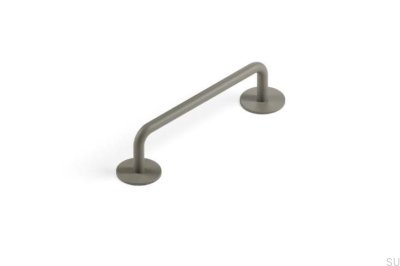 Milano 96 Metal Cinza Puxador de Móveis Alongado