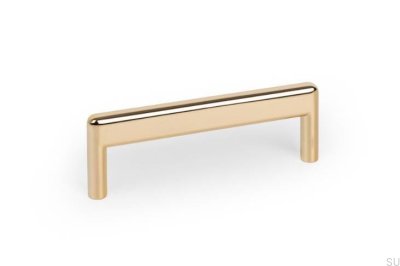 Beam 96 Metal Ouro Polido Puxador de Móveis Alongado
