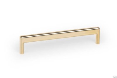Puxador de móveis alongado Beam 160 Metal Gold Polished