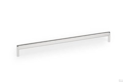 Puxador alongado para móveis Beam 320 Metal polido níquel