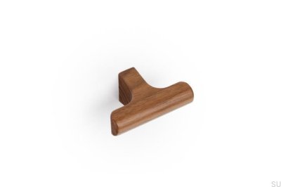 T-Bar Hinoki Wood 60 Maçaneta para móveis Madeira Nogueira