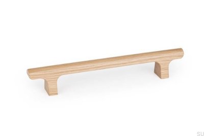 Hinoki Wood 160 Madeira Carvalho Sem Verniz Puxador de Móveis Alongado