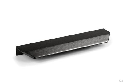 Vann 200 Alumínio Preto Titanium Edge Puxador para Móveis 