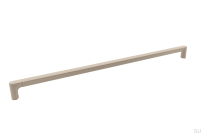 Puxador alongado para móveis Aqua 480 Metal Cream