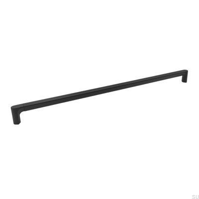 Puxador alongado para móveis Aqua 1088 Metal Preto
