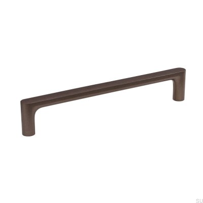 Vibe Plain 160 Metal Marrom Escuro Puxador de Móveis Alongado