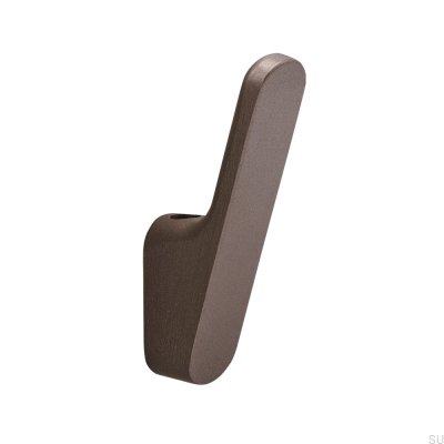 Cabide de parede de metal liso Vibe marrom escuro