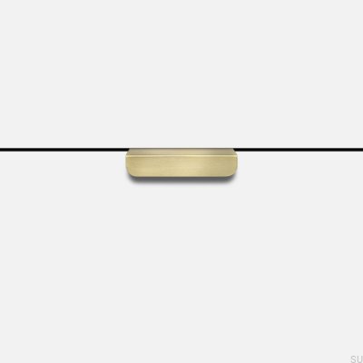 Puxador de mobília de borda Else Brass Brushed Unpainted