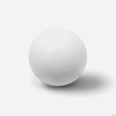 Puxador para móvel Odete M, latão lacado branco