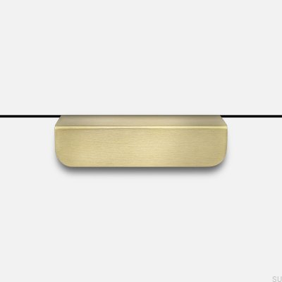 Puxador de móveis com arestas Edit Brass Brushed Unpainted