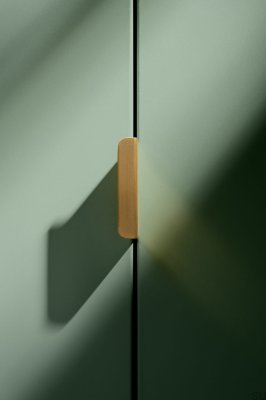 Puxador para móveis Else Matt 50 edge latão escovado fosco 