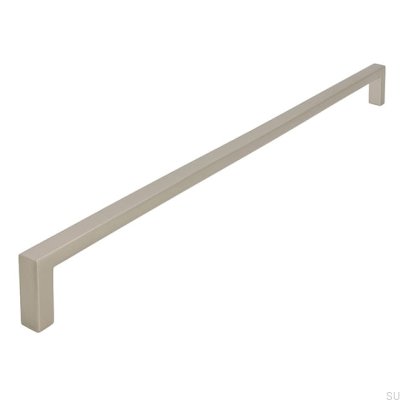 Puxador alongado para móveis 2108 320 Metal Prata Fosco