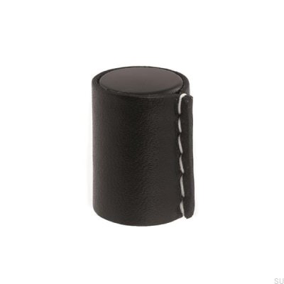 Botão para móveis Läderknopp Metal preto e preto