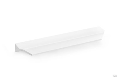 Puxador para móveis Vann 200 Edge Alumínio Branco Fosco