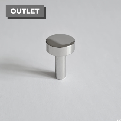 Maçaneta para móveis Nena S Inox prata polida