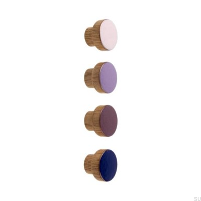 Puxador de móveis de madeira de carvalho simples 30 esmaltado roxo óleo duro incolor brilhante