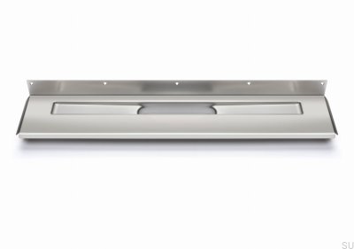 Dreno linear 1004 700 Flange traseira Aço de parede