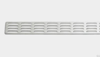 Grelha de drenagem ClassicLine Stripe 860 Aço escovado