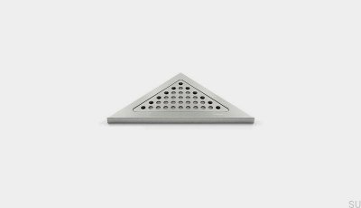 Prateleira de canto triangular para chuveiro ClassicLine Classic Aço Escovado