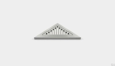 Prateleira de canto triangular para chuveiro ClassicLine, aço escovado