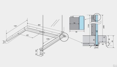 Ralo Linear de Aço ShowerLine 863 1200 Direito