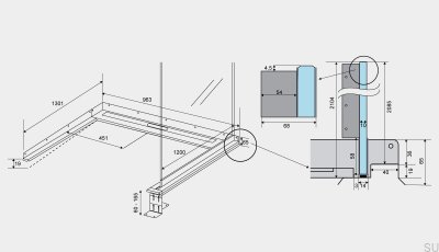 Ralo Linear de Aço ShowerLine 963 1200 Direito