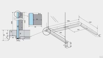 Ralo Linear de Aço ShowerLine 1063 900 Esquerdo