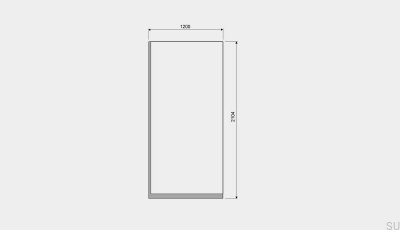 Divisória de chuveiro GlassLine 1200