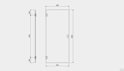 Portas de chuveiro GlassLine 1000