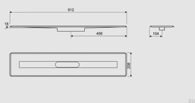 Dreno linear 3004 800 Aço autoportante