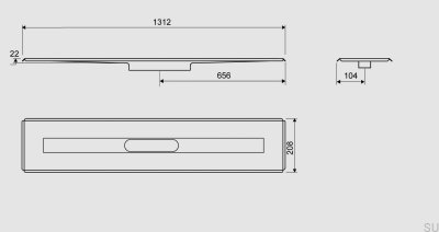 Dreno linear 3004 1200 Aço autoportante