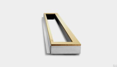 Estrutura de drenagem Highline 895 25 em aço PVD dourado