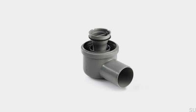 Módulo de drenagem de canto com saída horizontal de 75 mm com sifão removível