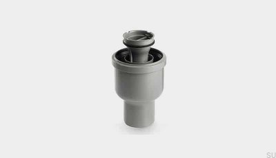 Módulo de drenagem de canto com saída vertical de 75 mm com sifão removível