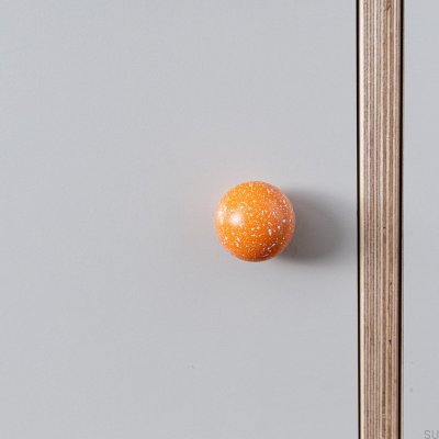 Puxador para móveis de madeira Ren Melange Orange & White 35, faia