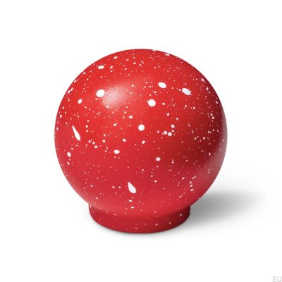 Puxador para móveis de madeira Ren Melange Red & White 35, faia