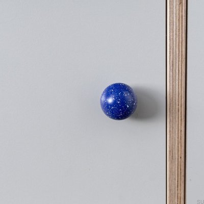 Puxador de móvel Ren Melange Azul e Branco 35 Madeira Faia