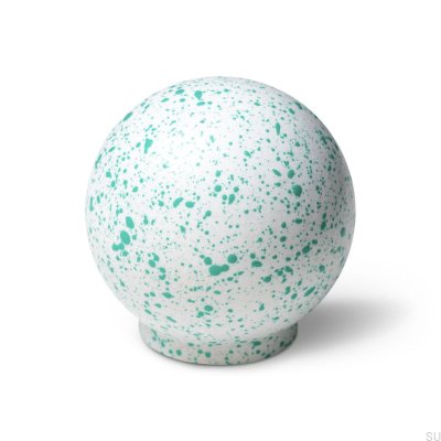 Puxador de móvel Ren Melange Branco e Verde Claro 35 Madeira Faia