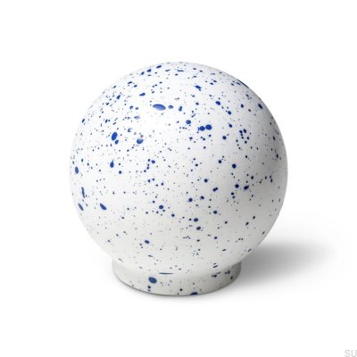 Puxador de móvel Ren Melange Branco e Azul 35 Madeira Faia