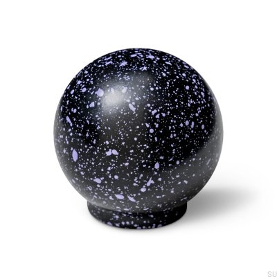 Puxador de móvel Ren Melange Preto e Roxo 35 Madeira Faia
