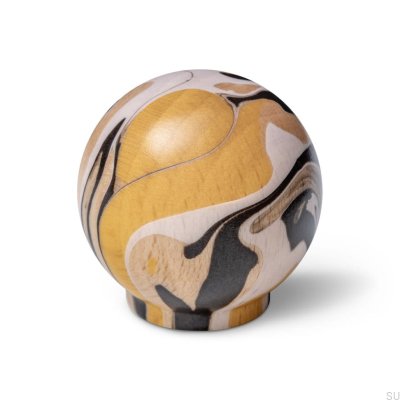 Puxador de móvel Ren Espresso Amarelo 35 Madeira Faia