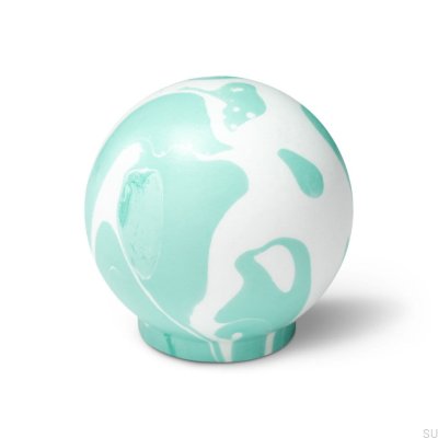 Puxador para móveis Ren White Aqua Green 35 Madeira Faia