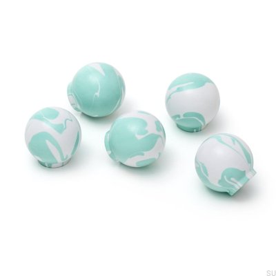 Puxador para móveis Ren White Aqua Green 35 Madeira Faia