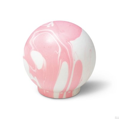 Puxador para móveis Ren Branco Rosa 35 Madeira Faia